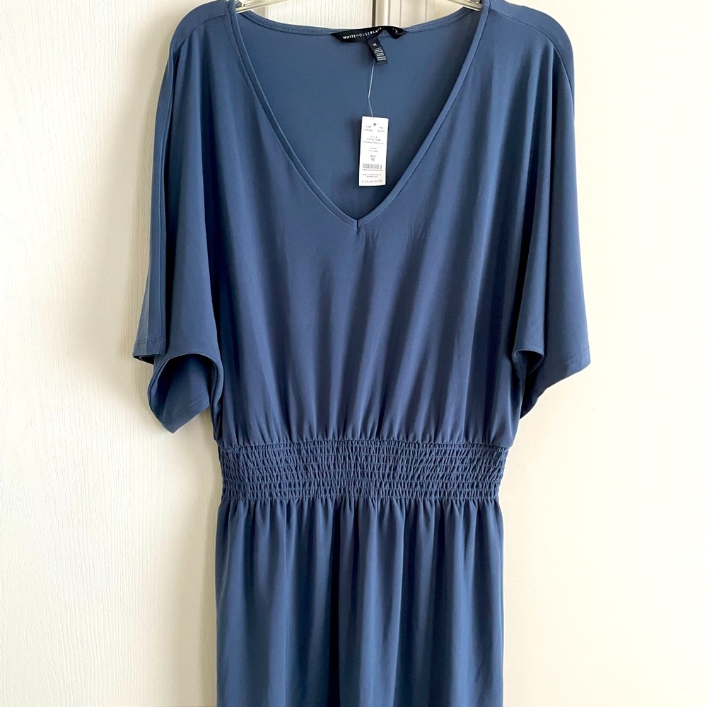 White House Black Market Blue-Gray dress size Medium NWT